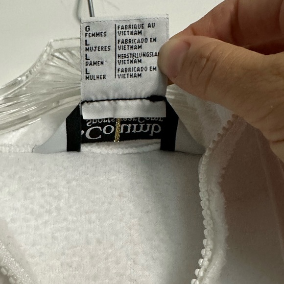 Columbia Full Zip Jacket White with Flower Embroidery - Picture 10 of 10